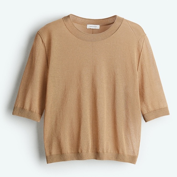 NWT H&M EDITION SHEER-KNIT TOP - Picture 1 of 5
